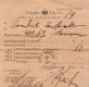Aufgabeschein 1884 Baden NÖ. Geldanweisung Baden